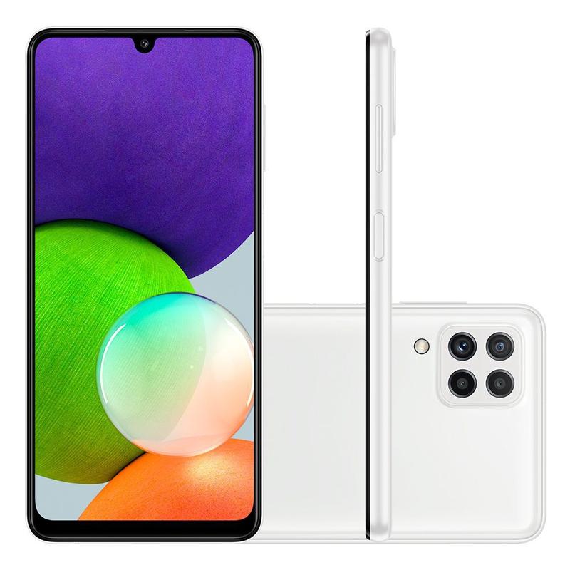 Smartphone Samsung Galaxy A22, 128GB, 4GB RAM, Octa-Core, Camêra